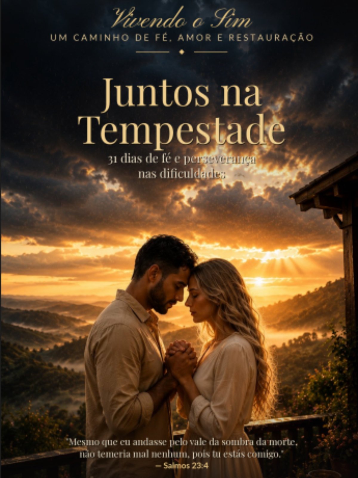 Capa do e-book Juntos na Tempestade